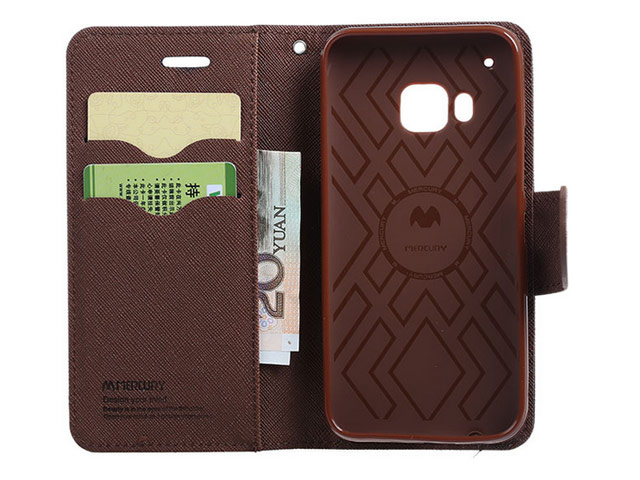 Чехол Mercury Goospery Fancy Diary Case для HTC One M9 (черный, винилискожа)