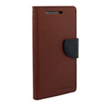 Чехол Mercury Goospery Fancy Diary Case для HTC One M9 (коричневый, винилискожа)