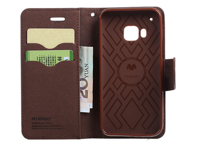 Чехол Mercury Goospery Fancy Diary Case для HTC One M9 (малиновый, винилискожа)