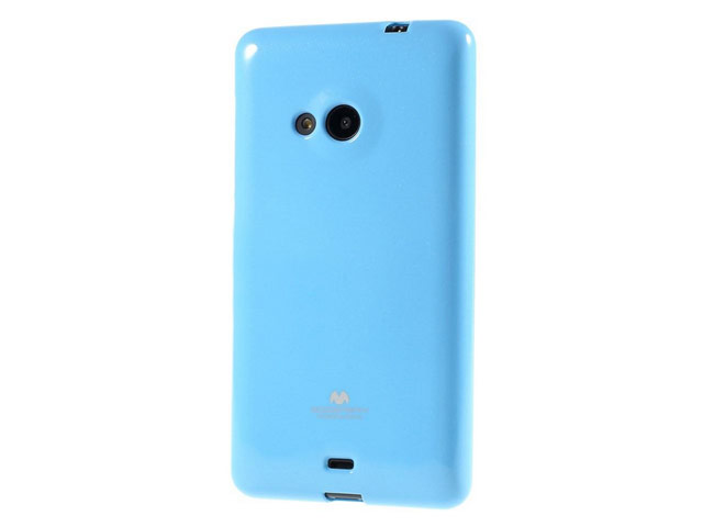 Чехол Mercury Goospery Jelly Case для Microsoft Lumia 535 (голубой, гелевый)