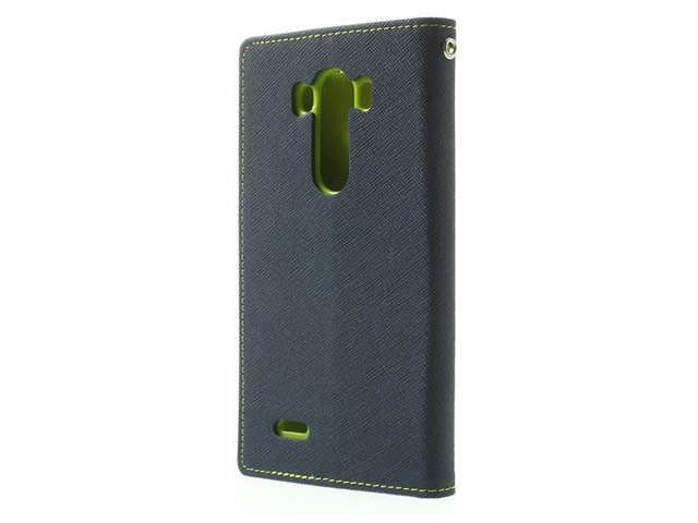 Чехол Mercury Goospery Fancy Diary Case для LG G4 F500 (синий, винилискожа)