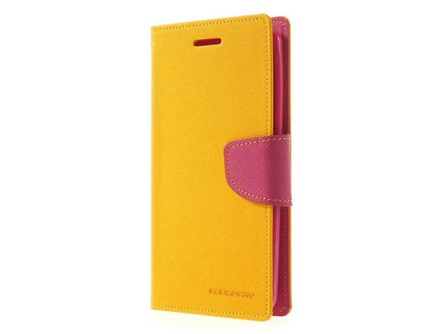 Чехол Mercury Goospery Fancy Diary Case для LG G4 F500 (желтый, винилискожа)