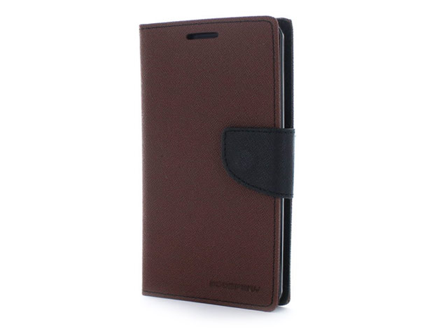 Чехол Mercury Goospery Fancy Diary Case для LG G4 F500 (коричневый, винилискожа)