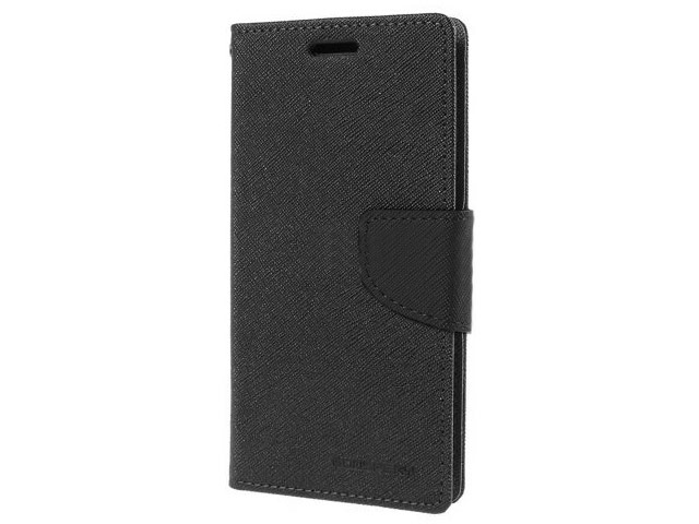 Чехол Mercury Goospery Fancy Diary Case для Samsung Galaxy S6 edge SM-G925 (черный, винилискожа)