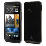 Чехол Mercury Goospery Jelly Case для HTC One 801e (HTC M7) (черный, гелевый)