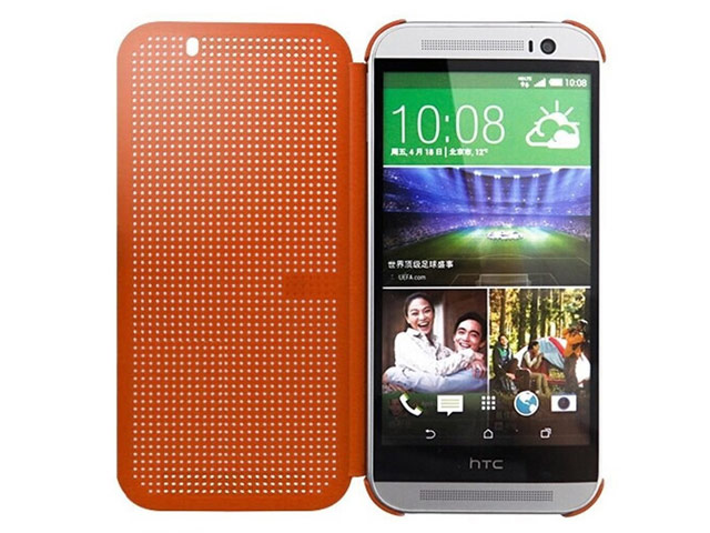 Чехол Yotrix DotCase для HTC One M9 (оранжевый, пластиковый)