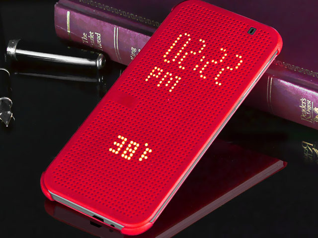 Чехол Yotrix DotCase для HTC One M9 (красный, пластиковый)