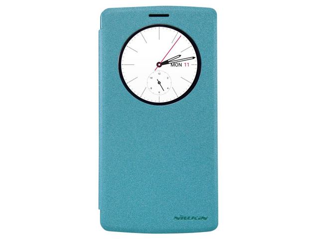 Чехол Nillkin Sparkle Leather Case для LG G4 F500 (голубой, винилискожа)