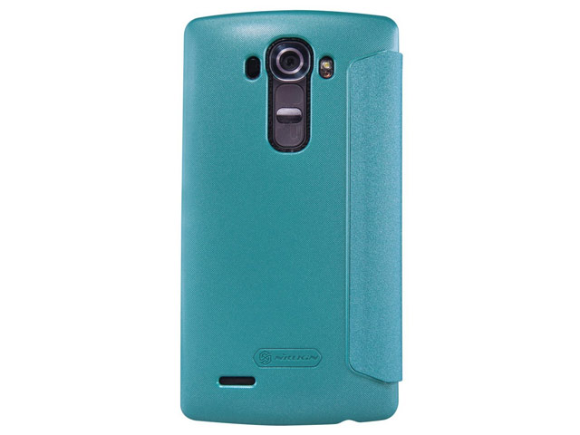 Чехол Nillkin Sparkle Leather Case для LG G4 F500 (голубой, винилискожа)