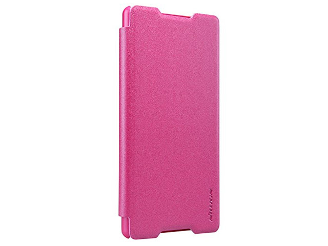 Чехол Nillkin Sparkle Leather Case для Sony Xperia Z4 (Z3 plus) (розовый, винилискожа)