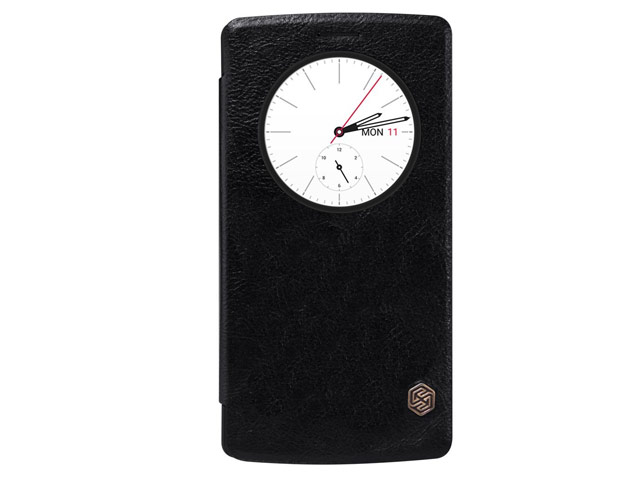 Чехол Nillkin Qin leather case для LG G4 F500 (черный, кожаный)