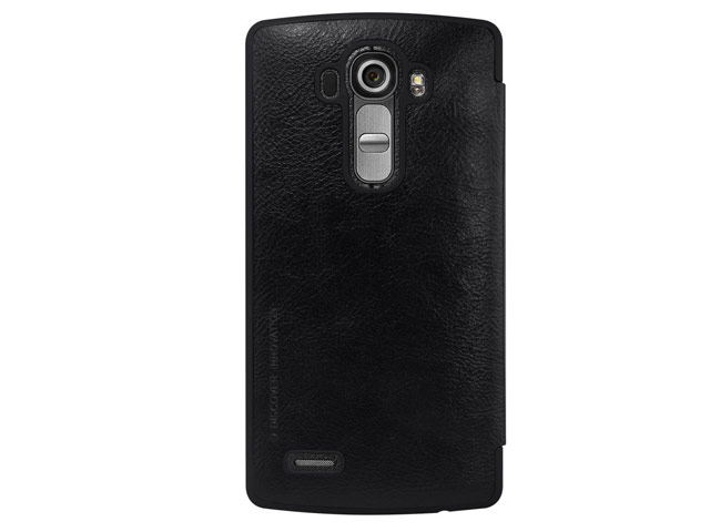 Чехол Nillkin Qin leather case для LG G4 F500 (черный, кожаный)