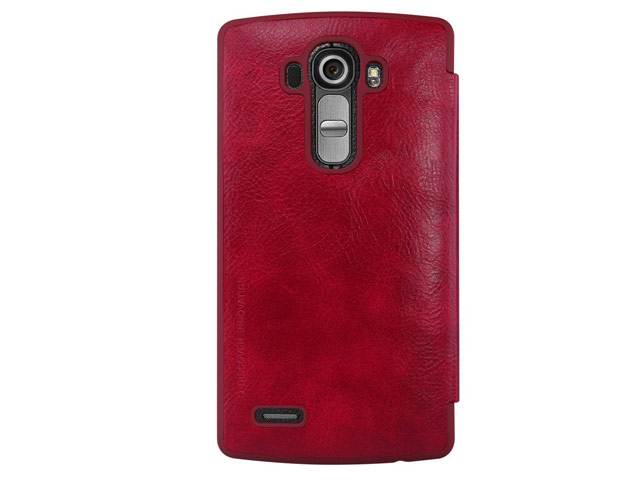 Чехол Nillkin Qin leather case для LG G4 F500 (красный, кожаный)