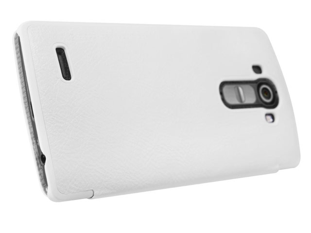 Чехол Nillkin Qin leather case для LG G4 F500 (белый, кожаный)