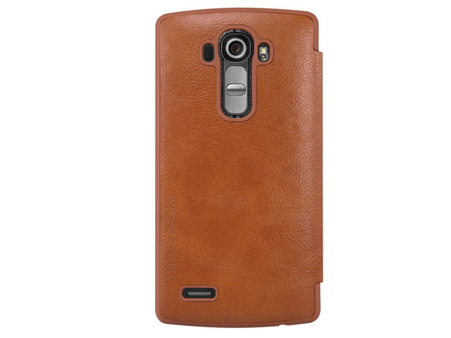 Чехол Nillkin Qin leather case для LG G4 F500 (коричневый, кожаный)