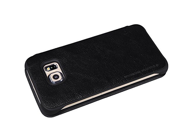 Чехол Nillkin Qin leather case для Samsung Galaxy S6 edge SM-G925 (черный, кожаный)