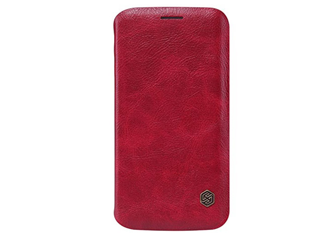 Чехол Nillkin Qin leather case для Samsung Galaxy S6 edge SM-G925 (красный, кожаный)