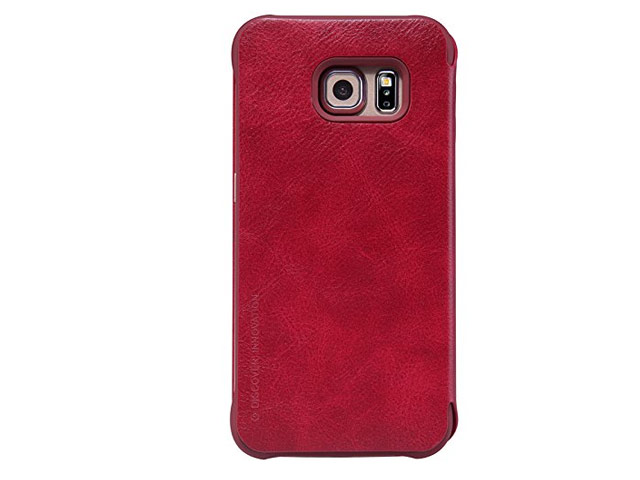 Чехол Nillkin Qin leather case для Samsung Galaxy S6 edge SM-G925 (красный, кожаный)