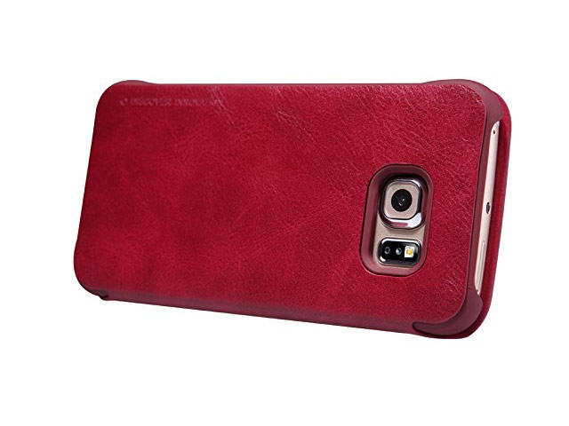 Чехол Nillkin Qin leather case для Samsung Galaxy S6 edge SM-G925 (красный, кожаный)