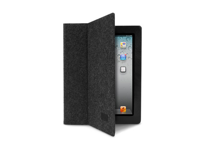 Чехол X-doria Dash Folio Leather case для Apple iPad 2/New iPad (черный, войлок)