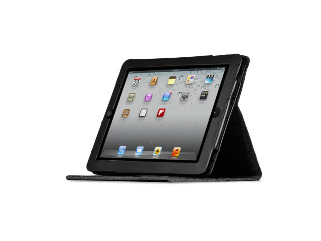 Чехол X-doria Dash Folio Leather case для Apple iPad 2/New iPad (черный, войлок)