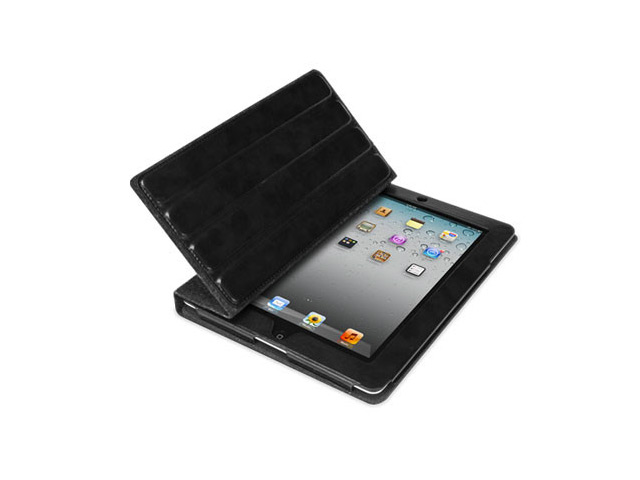 Чехол X-doria Dash Folio Leather case для Apple iPad 2/New iPad (черный, войлок)