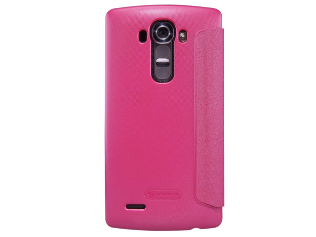 Чехол Nillkin Sparkle Leather Case для LG G4 F500 (розовый, винилискожа)