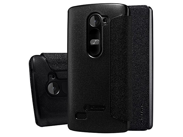 Чехол Nillkin Sparkle Leather Case для LG Leon H324 (темно-серый, винилискожа)