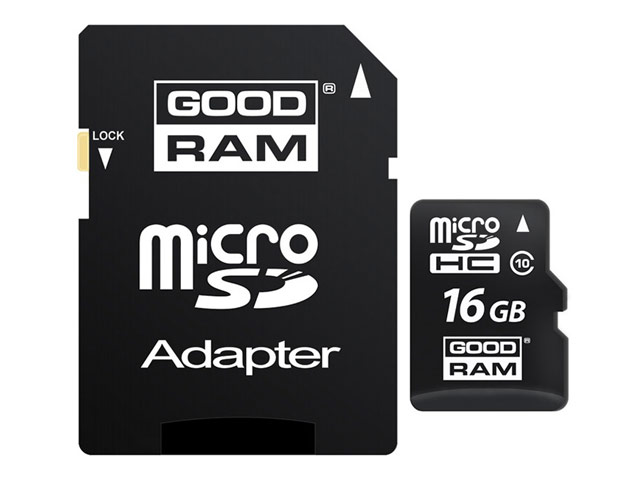 Флеш-карта GOODRAM microSDHC (16Gb, microSD, Class 10)