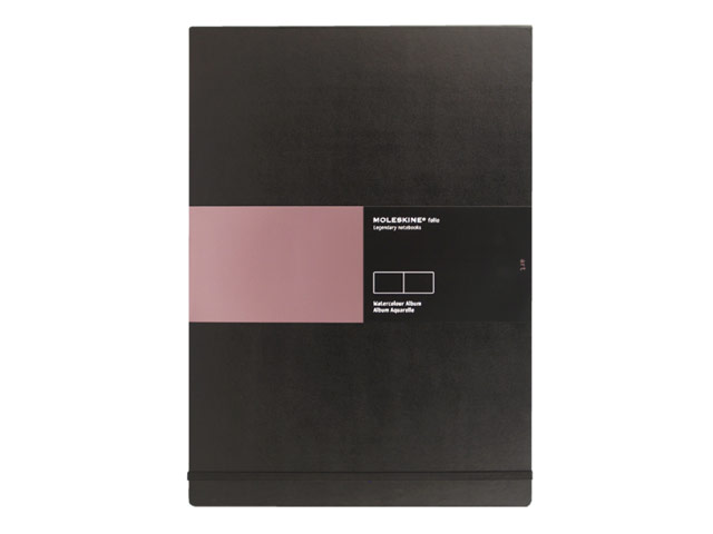 Записная книжка Moleskine Watercolour Album (420x297 мм, черная, нелинованная, 60 страниц)