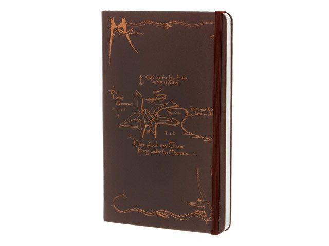 Записная книжка Moleskine The Hobbit (90x140 мм, бургунди, модель 137962, линейка, 192 страницы)