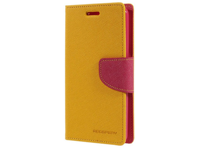 Чехол Mercury Goospery Fancy Diary Case для LG G3 Beat D724 (G3 mini) (желтый, винилискожа)