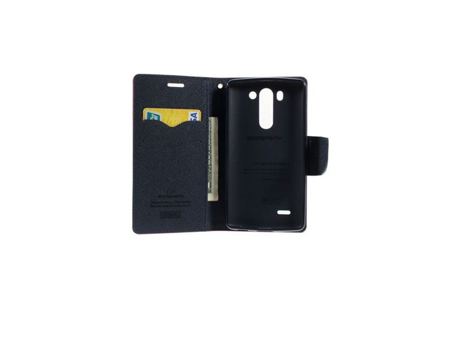 Чехол Mercury Goospery Fancy Diary Case для LG G3 Beat D724 (G3 mini) (малиновый, винилискожа)