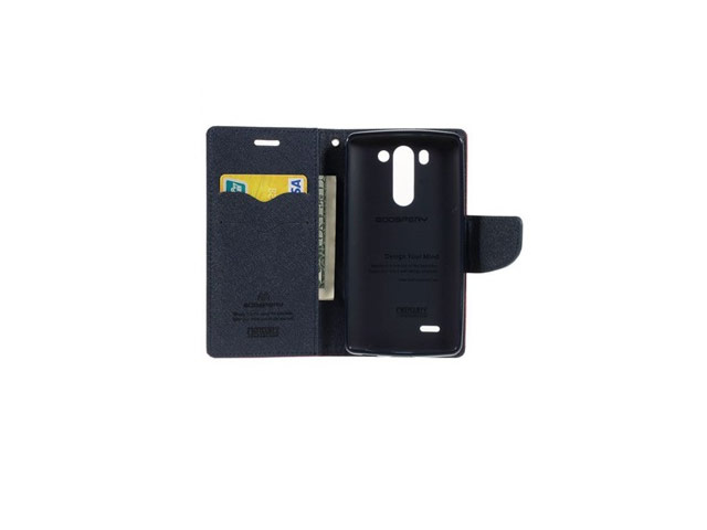 Чехол Mercury Goospery Fancy Diary Case для LG G3 Beat D724 (G3 mini) (красный, винилискожа)