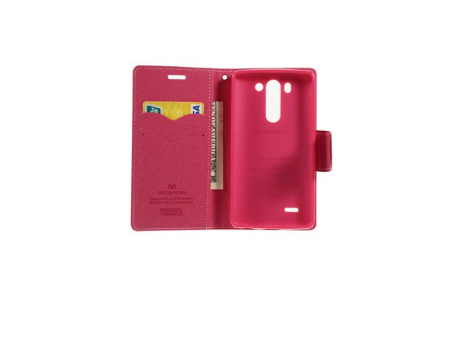 Чехол Mercury Goospery Fancy Diary Case для LG G3 Beat D724 (G3 mini) (розовый, винилискожа)