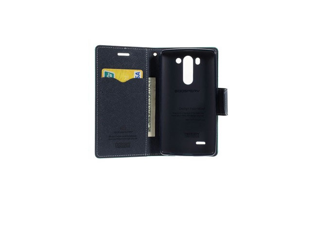 Чехол Mercury Goospery Fancy Diary Case для LG G3 Beat D724 (G3 mini) (бирюзовый, винилискожа)