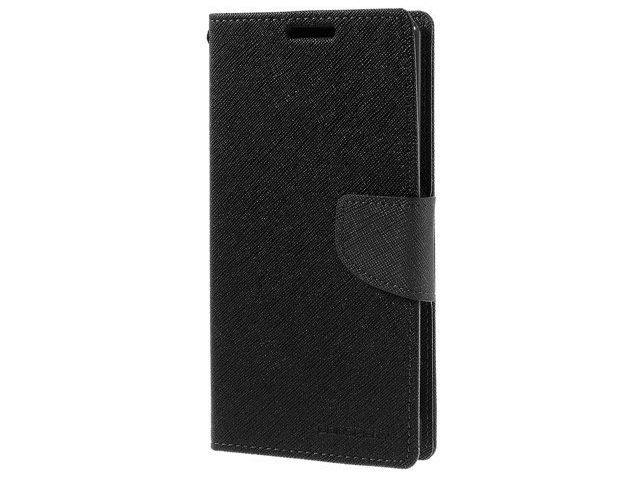 Чехол Mercury Goospery Fancy Diary Case для Sony Xperia T3 M50 (черный, винилискожа)