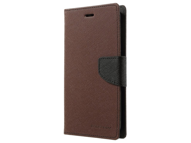 Чехол Mercury Goospery Fancy Diary Case для Nokia X2 (коричневый, винилискожа)