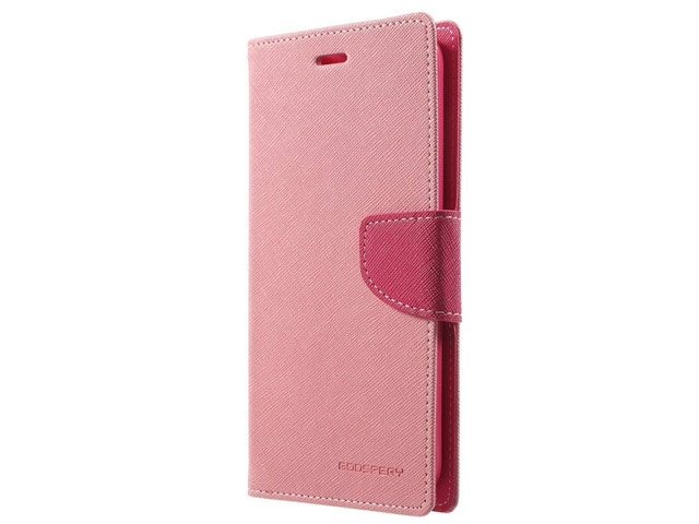 Чехол Mercury Goospery Fancy Diary Case для Nokia X2 (розовый, винилискожа)