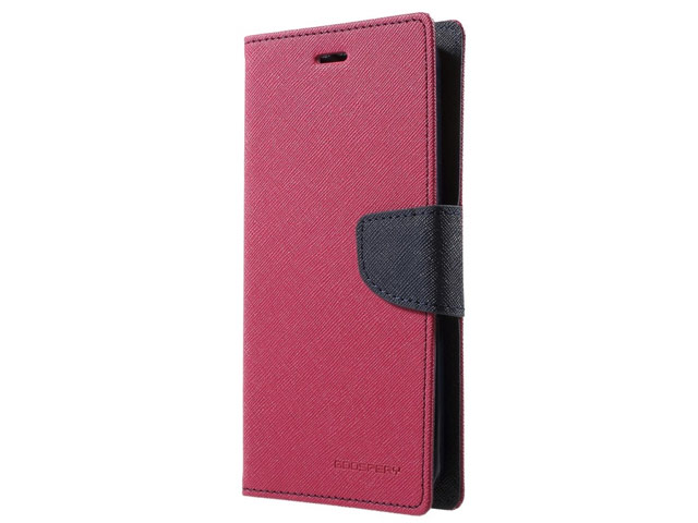 Чехол Mercury Goospery Fancy Diary Case для Nokia X2 (малиновый, винилискожа)