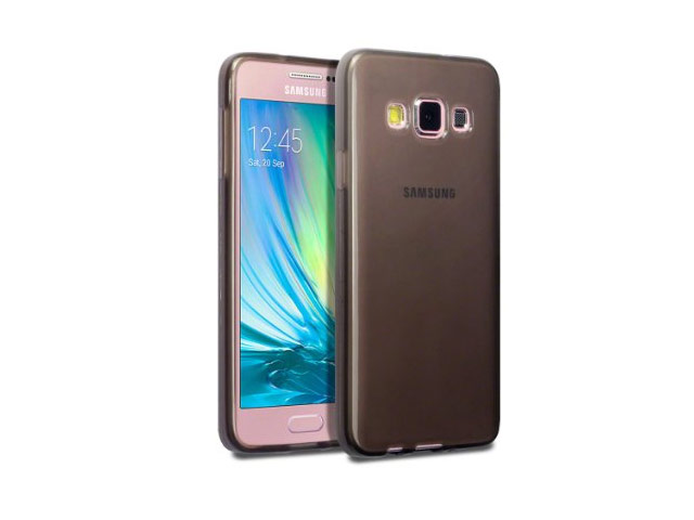 Чехол Yotrix UltrathinCase для Samsung Galaxy A3 SM-A300 (серый, гелевый)