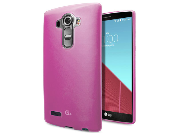 Чехол Yotrix UltrathinCase для LG G4 F500 (розовый, гелевый)