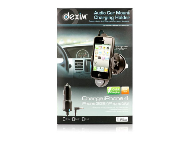Автомобильный держатель Dexim Car Mount для Apple iPhone 4/4S/3GS (AUX, зарядка)