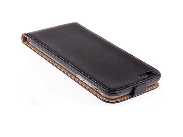 Чехол Yotrix FlipCase Leather для Apple iPhone 6 (черный, кожаный)