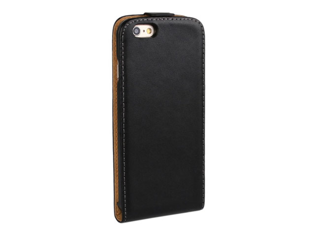 Чехол Yotrix FlipCase Leather для Apple iPhone 6 (черный, кожаный)