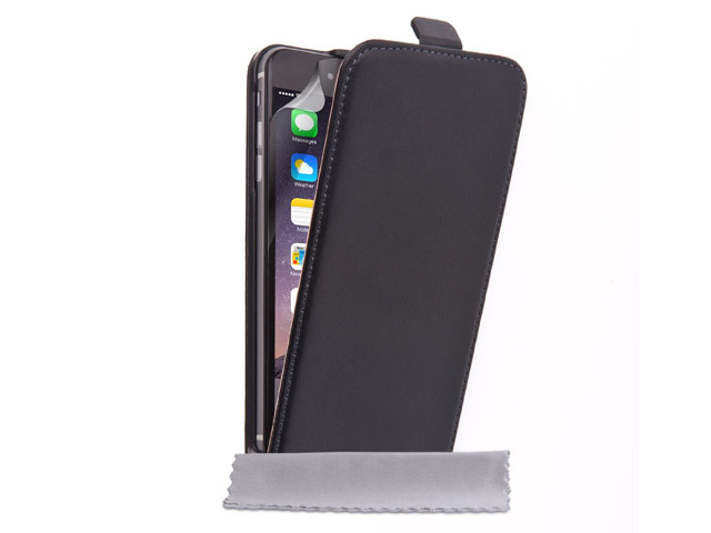 Чехол Yotrix FlipCase Leather для Apple iPhone 6 (черный, кожаный)