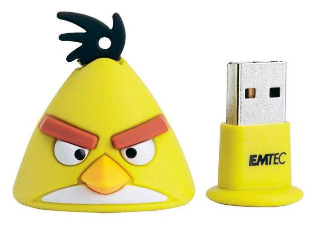 Флеш-карта Angry Birds USB (8Gb, USB 2.0, желтая)