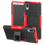 Чехол Yotrix Shockproof case для Sony Xperia L3 (красный, гелевый)