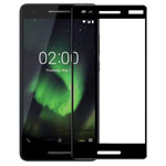 Защитное стекло Yotrix 3D Pro Glass Protector для Nokia 2.1 (черное)