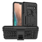 Чехол Yotrix Shockproof case для LG V50 ThinQ (черный, пластиковый)